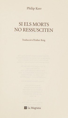 Si els morts no ressuciten